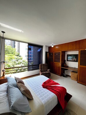 1 habitación, escritorio, tabla de planchar con plancha y wifi 