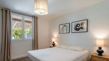 2 多间卧室、WiFi、床单