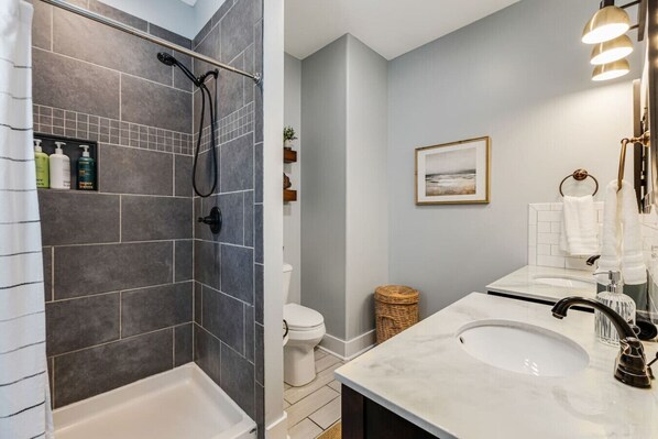 Bathroom - Backyard Oasis!
Brand New Listing - Heated Pool & Hot Tub! (Oak Island)