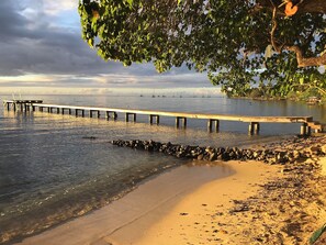 Sun-loungers, beach towels