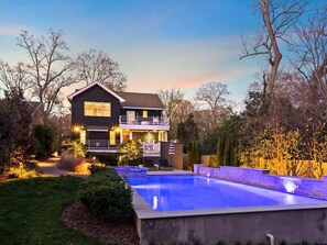 Exterior - Luxury Charlotte Home with Stunning Pool & Hot Tub & Waterfalls (Charlotte)