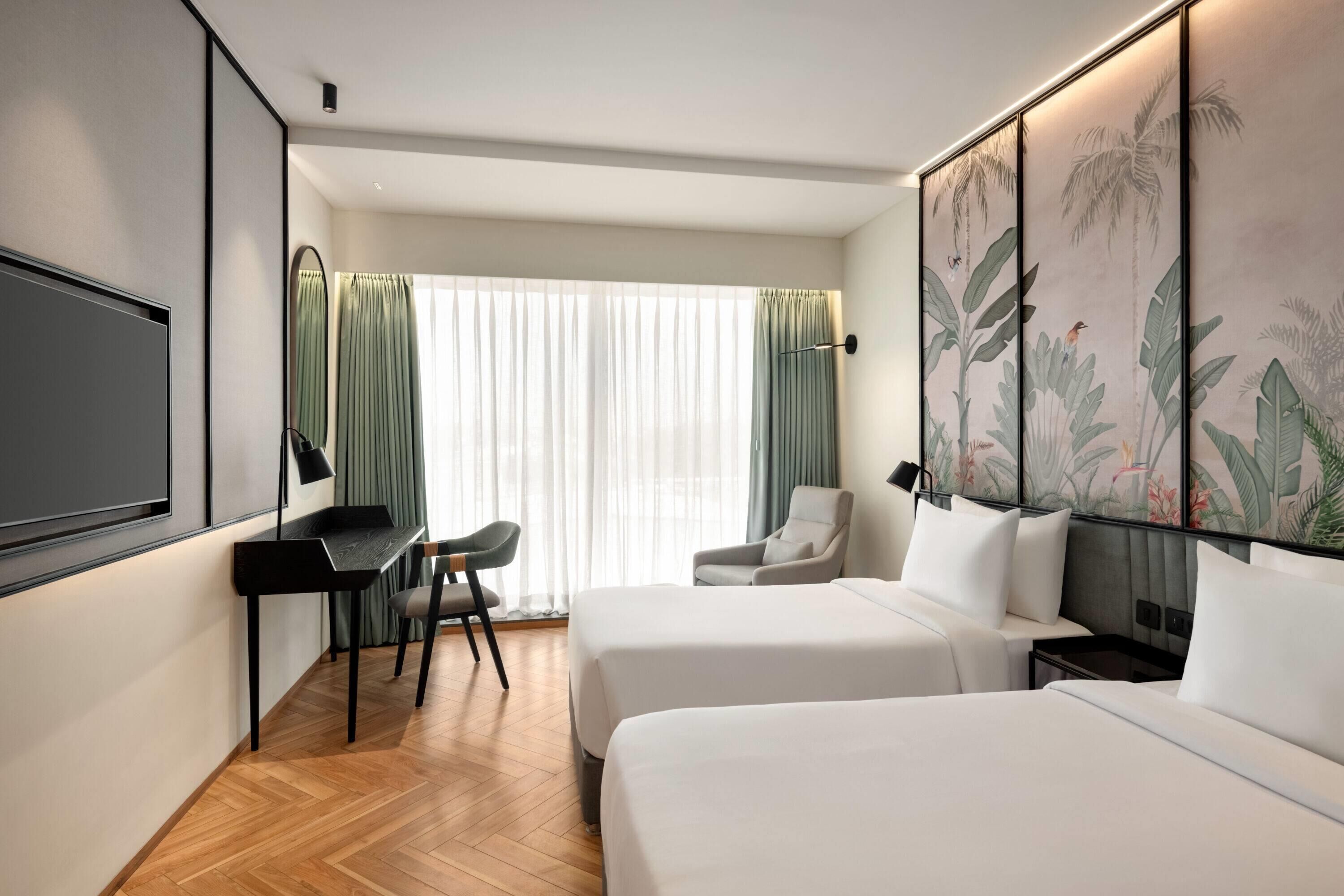 Yhden hengen superior-huone, 1 yhden hengen sänky | Minibaari, tallelokero huoneessa, työpöytä, pimennysverhot