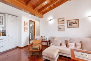 TV, fireplace - Vacation Villa 'Estanco 14' with Mountain View, Wi-Fi and Air Conditioning (Vega de San Mateo)