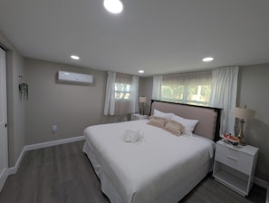 2 bedrooms, iron/ironing board, travel crib, WiFi