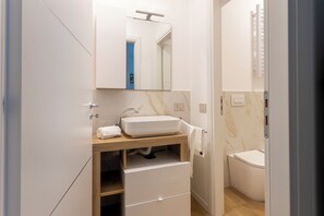 Asciugacapelli, asciugamani, sapone, carta igienica