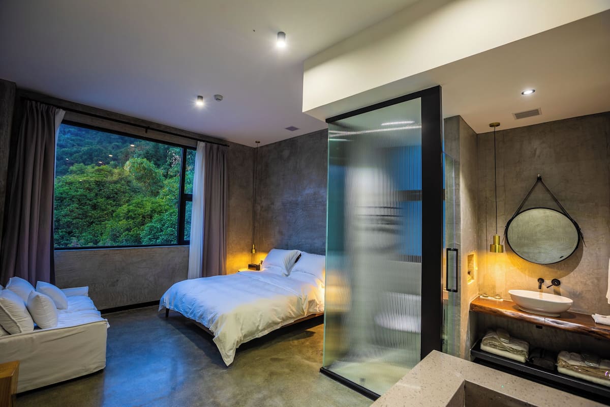 Habitación doble Confort, vista a la montaña | Tabla de planchar con plancha y wifi gratis