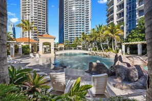 Indoor pool, outdoor pool