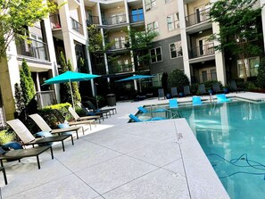 Udendørs pool, opvarmet pool