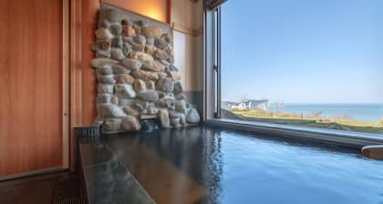 Nonsmoking Oceanfacing Japanesestyle room Premium twin bed | Buffet plan Allinclusive / Nishitsugarugun Aomori