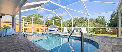 A heated pool