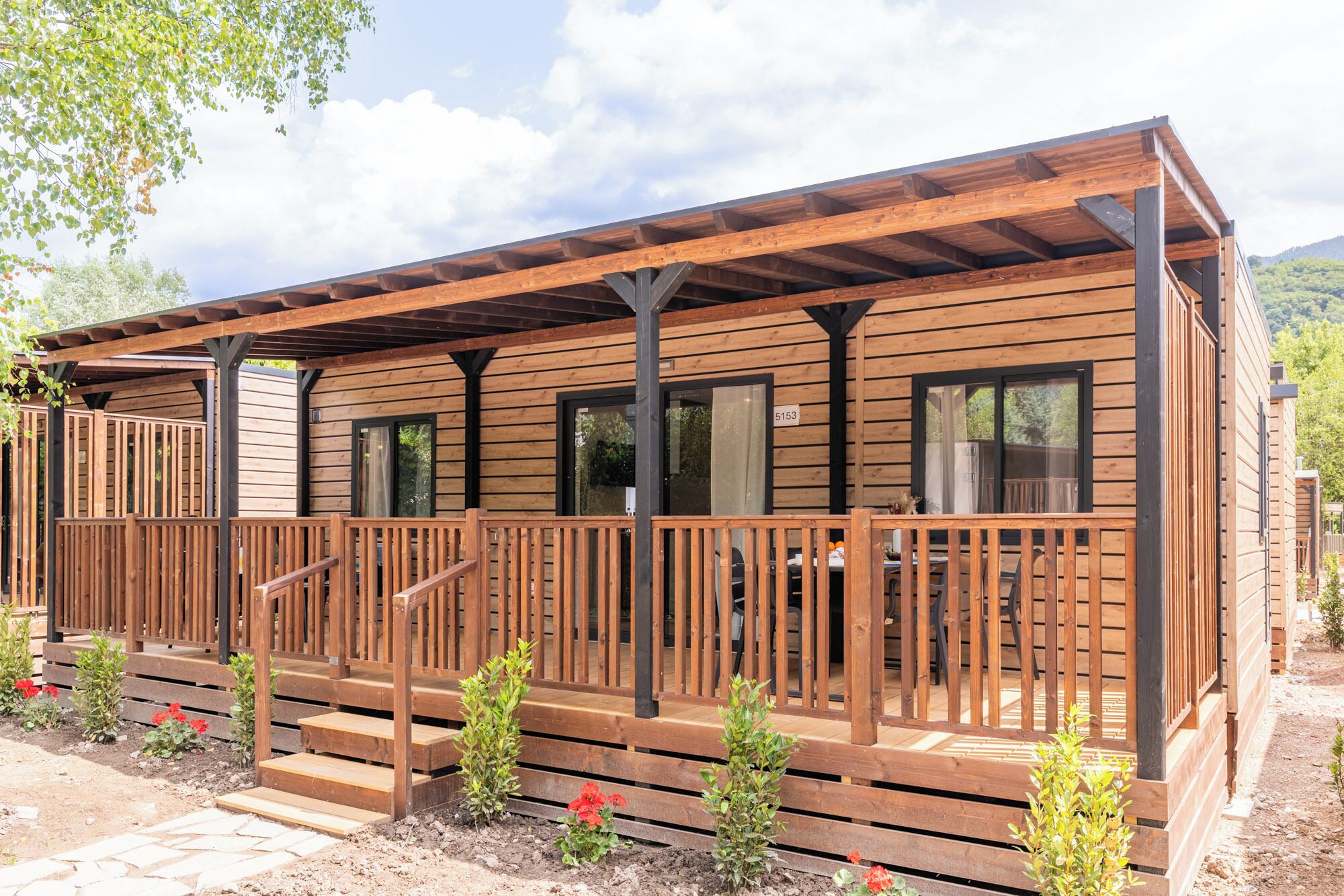 Maison mobile supérieure (Lodge Superior Family) | Terrasse/patio