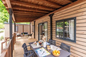 Superior Mobile Home | Terrace/patio - Club del Sole Caldonazzo Family (San Cristoforo)