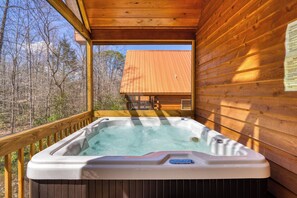 Utendørs boblebad