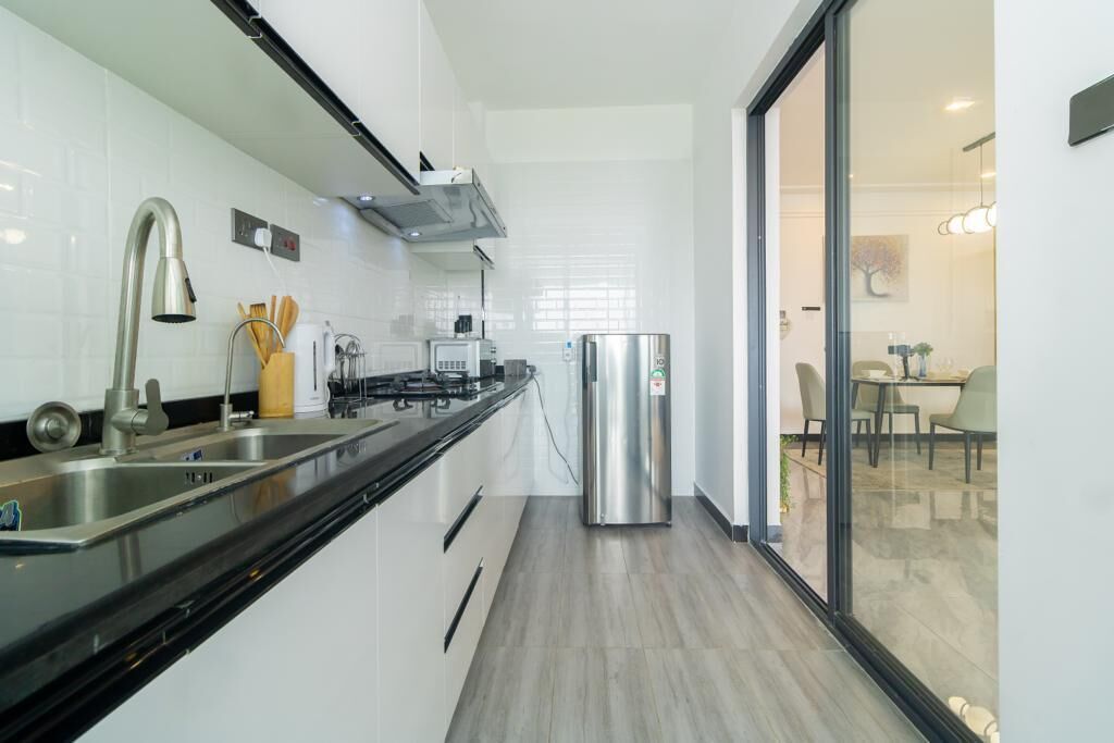 Apartament Deluxe, balcó, vistes a la ciutat | Cuina privada