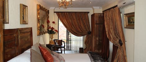 Chambre Exécutive Double ou avec lits jumeaux, patio, vue jardin