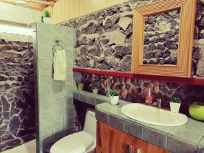 Serviettes fournies, savon, papier toilette