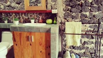 Towels, soap, toilet paper