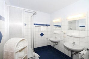 Een douche, een haardroger