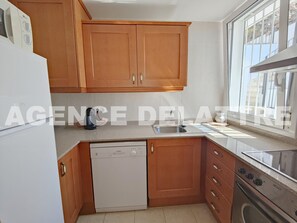Microwave, oven, dishwasher, coffee/tea maker