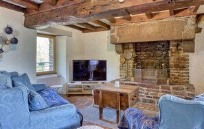 Fernseher, Kamin, Tischtennisplatte