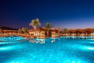 Indoor pool, seasonal outdoor pool, free cabanas, sun loungers
