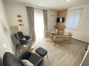 Appartement, balkon, uitzicht op de baai | Woonruimte