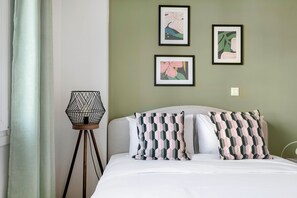 Apartment, 1 Double Bed, Kitchen, City View | 1 bedroom, premium bedding, individually decorated - Dew 1-Bedroom Apartment in Athens (Zografos)