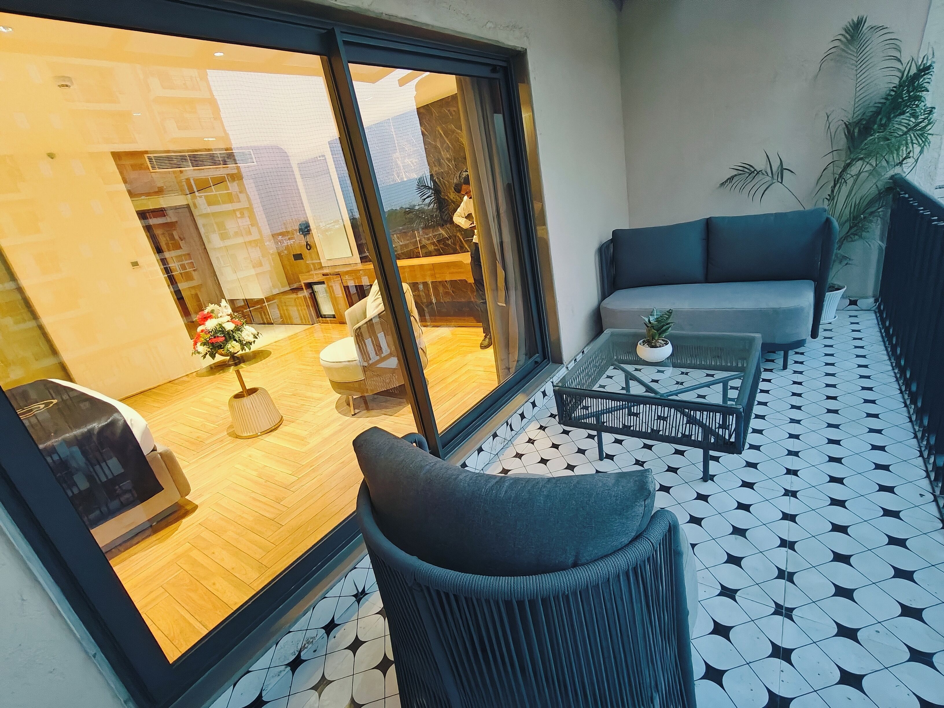 Deluxe Double or Twin Room, City View | In-room safe, desk, laptop workspace, iron/ironing board