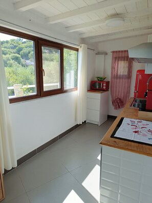 Geladeira, micro-ondas, fogão, cooktop