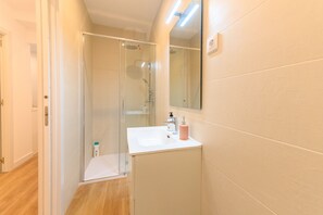 Shower, hair dryer