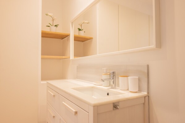 Ducha y secador de pelo