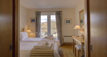 Top-floor, two-bedroom golf apartment with views over the famous James Braid Brora Golf Course