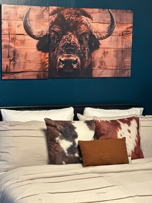 1 slaapkamer, een bureau, gratis wifi, beddengoed