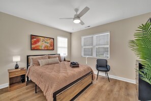 3 bedrooms, iron/ironing board, travel cot, WiFi