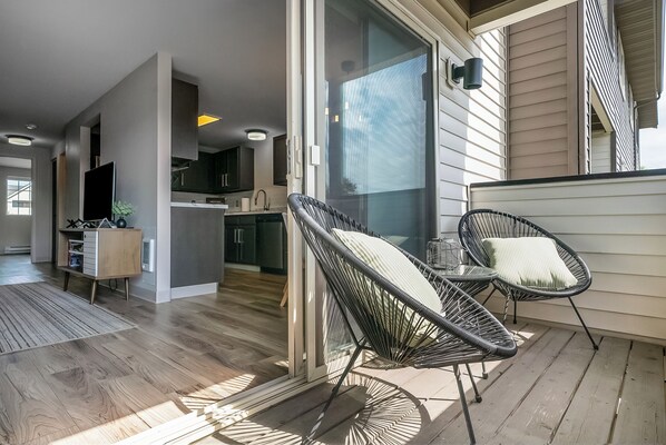 屋外ダイニングエリア