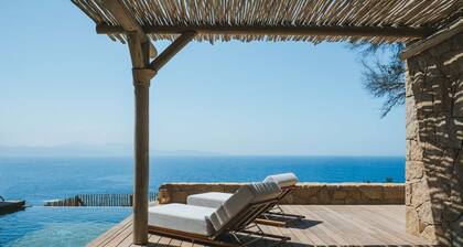 Luxury Villa a Nepita Beach Access Through the Maquis