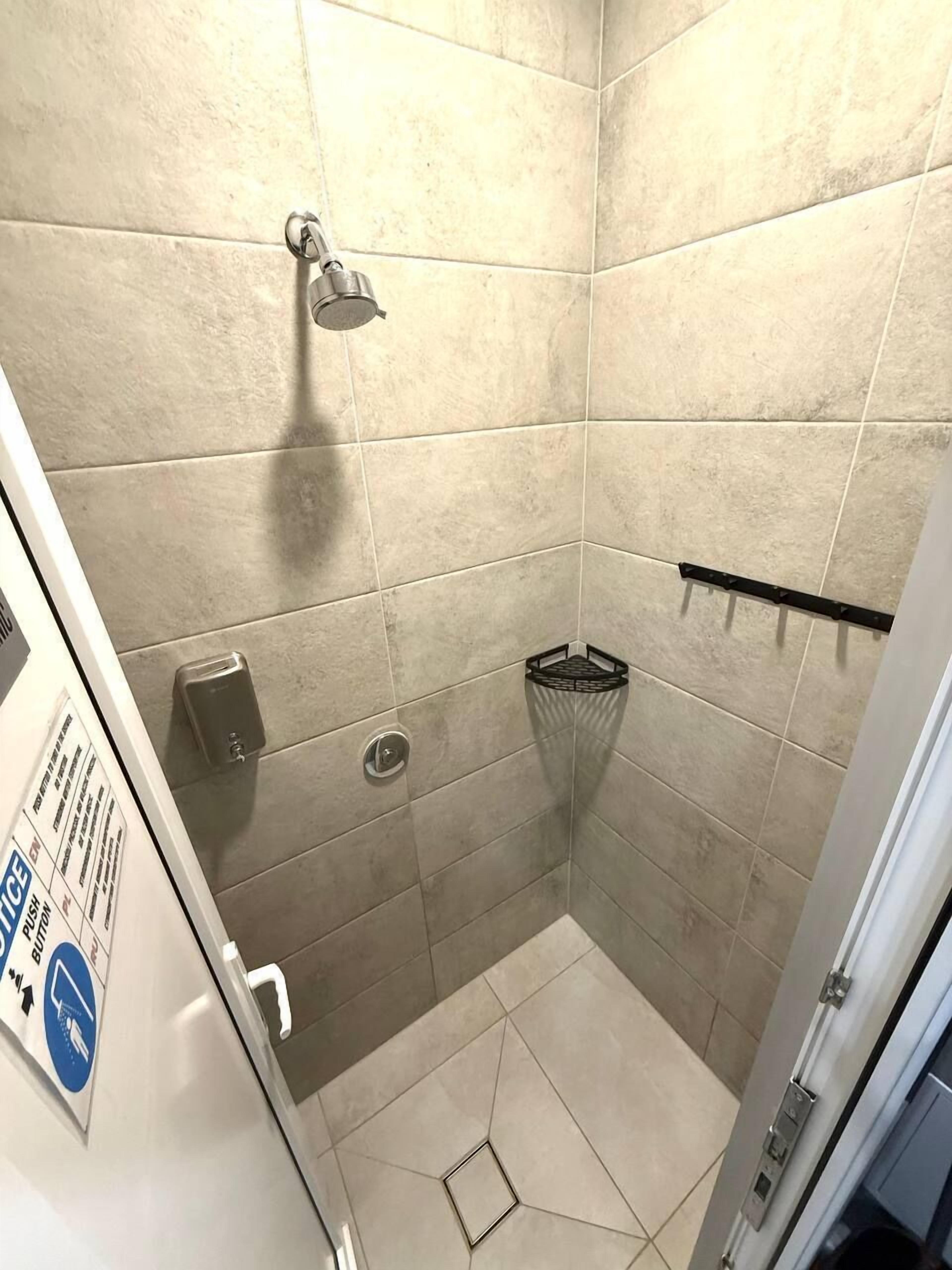 Hair dryer, towels