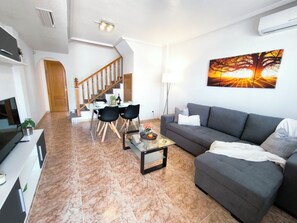 House, 2 Bedrooms, Smoking, Balcony | Living room - Modern Duplex With Solarium & Community Pool in Orihuela Costa (Orihuela)