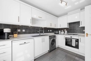 Microwave, oven, stovetop, dishwasher