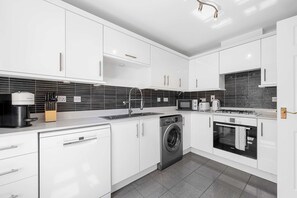 Microwave, oven, stovetop, dishwasher