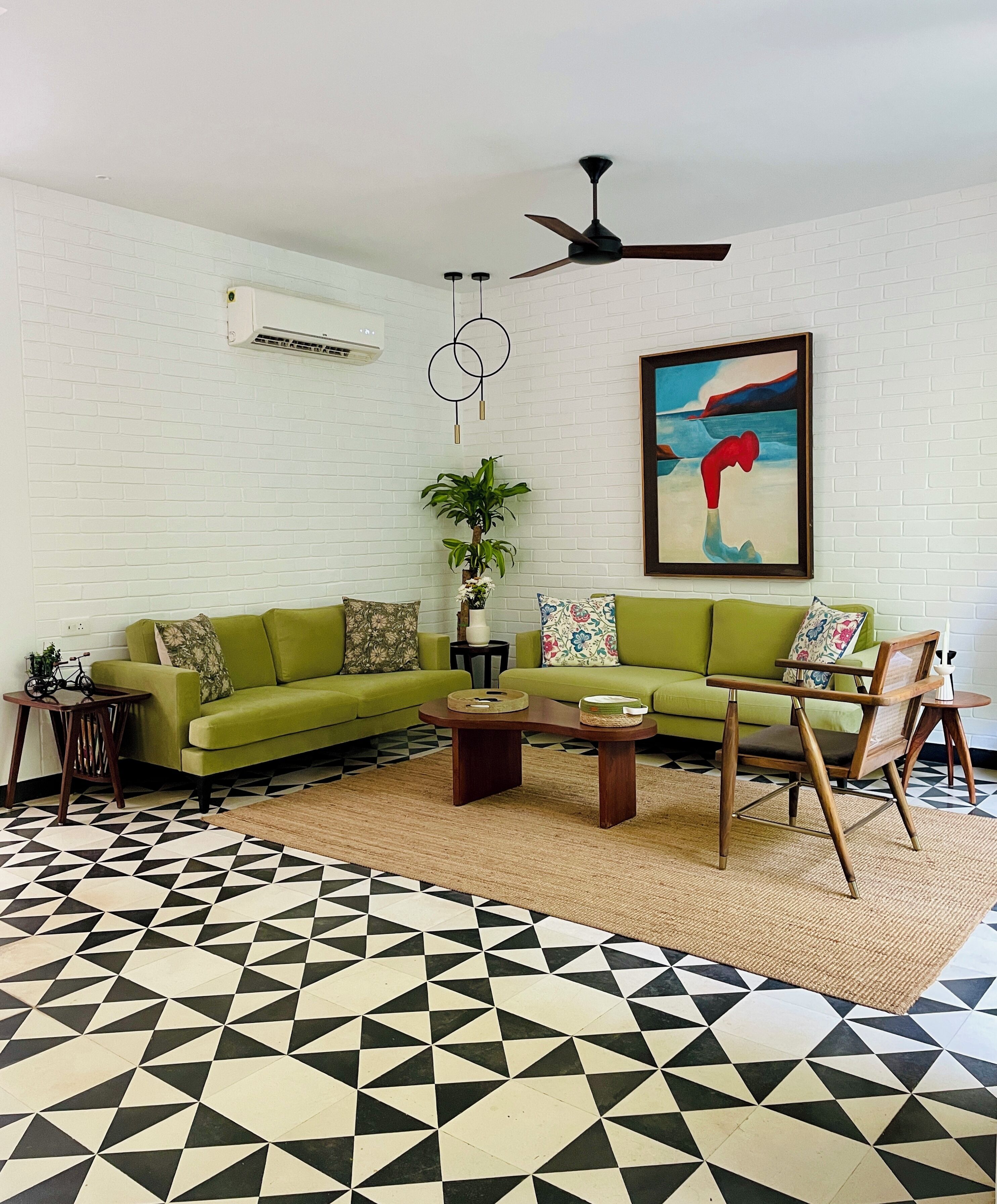 Villa luxueuse, vue sur le jardin | Aire de séjour | Téléviseur connecté de 42 cm avec télévision par câble