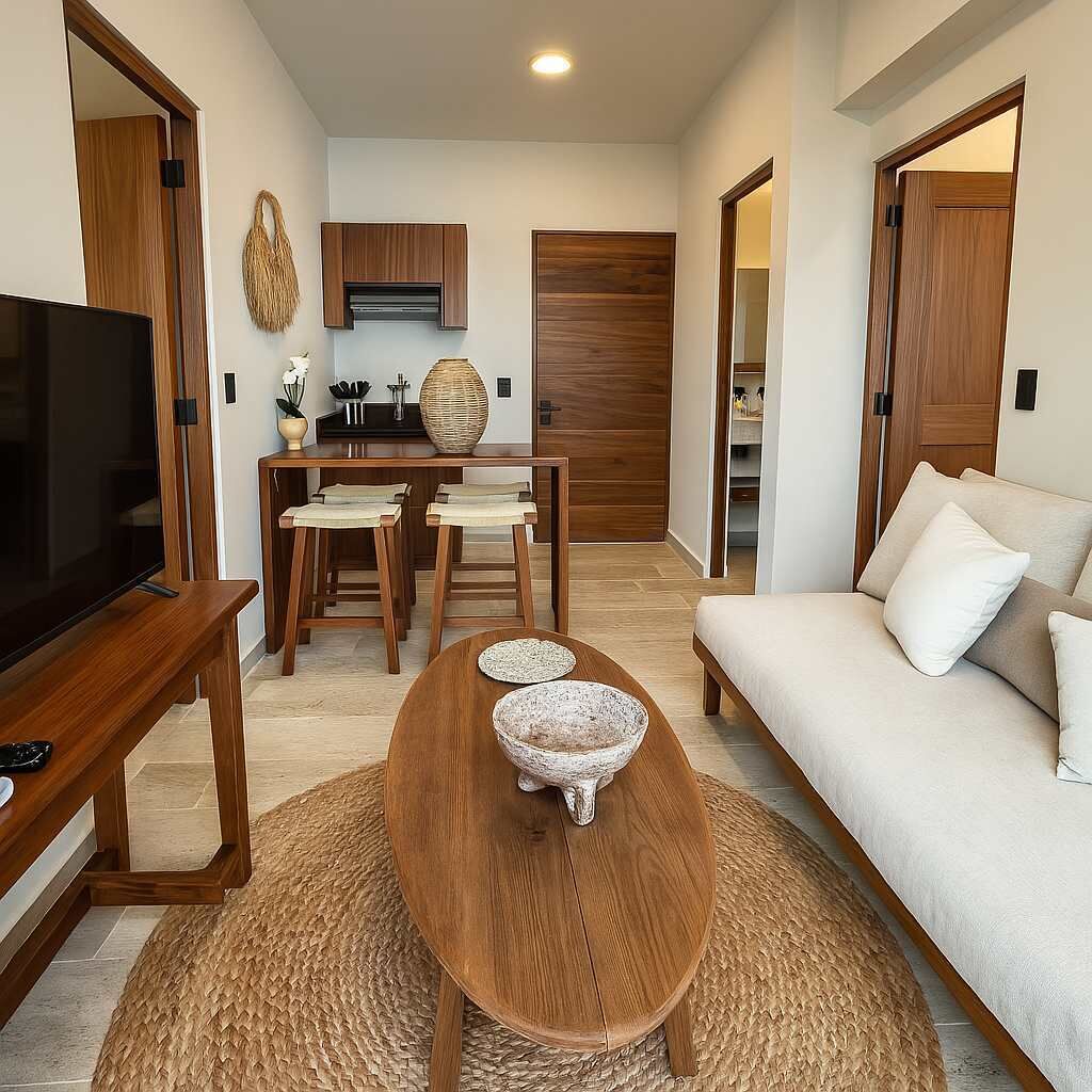 Modern 2br Tulum Rooftop  Pool  Gym Coworking Wifi - Tulum