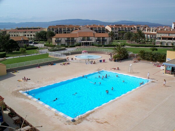 Pool - Charming T3 in Cap Coudalère with private parking (Le Barcarès)