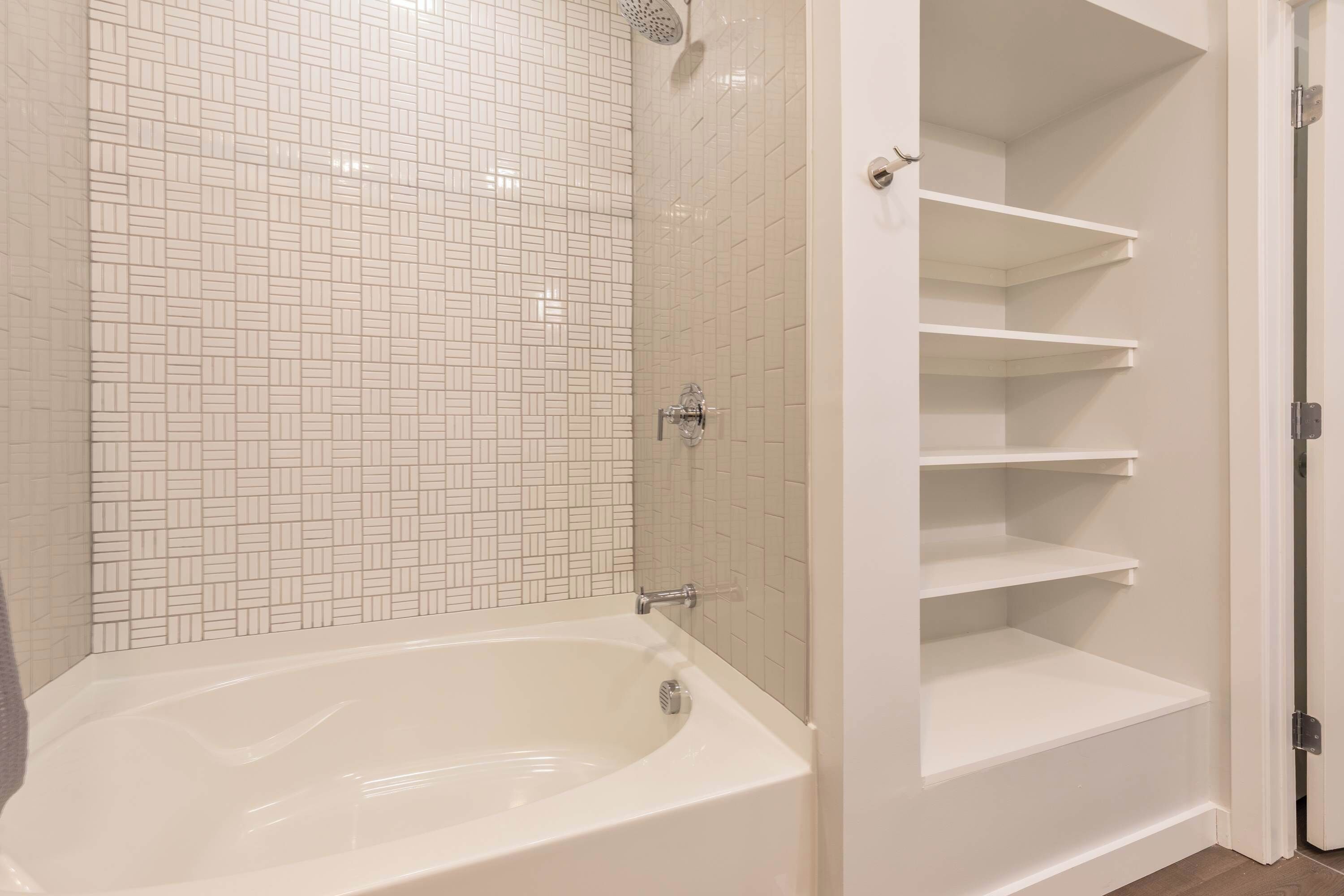 Douche, serviettes fournies