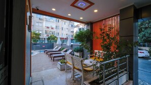 Terrace/patio - cleopatra king apart hotel (Alanya)