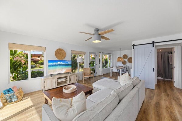 Smart TV - Oceanview Retreat in Puamana – Steps from the Beach & Surf (Lahaina)