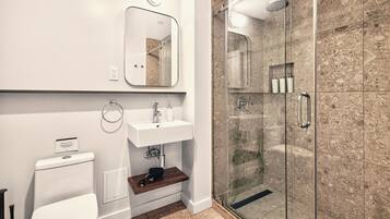 Basic Single Room, 1 Twin Bed, Shared Bathroom | Bathroom | Shower, hair dryer, towels, soap