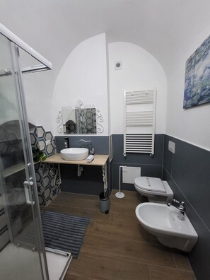 Hårtørrer, bidet, håndklæder, Sæbe