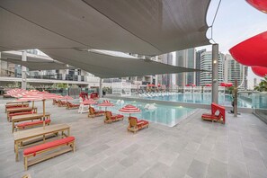 Pool - Studio with City Views & Modern Amenities in MAG 318, Business Bay (Business Bay)