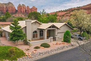 House (2 Bedrooms) | Front of property - Stunning Sedona Views: Spa, Firepit & Stargazing (Sedona)
